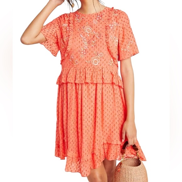 Anthropologie NEW Ranna Gill Basilia Embroidered Tunic - Picture 1 of 8